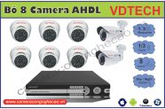 BỘ 8 CAMERA AHD VDTECH DK-VD851.3AHDL