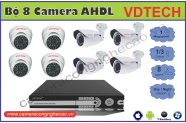 BỘ 8 CAMERA AHDL VDTECH DK-VD841.0AHDL