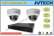 BỘ 2 CAMERA IP AVTECH DK-AVP2213H