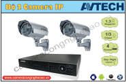 BỘ 2 CAMERA IP AVTECH DK-AVP2013H