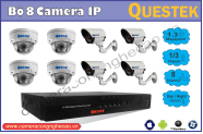 BỘ 8 CAMERA IP QUESTEK DK-QTP8413H