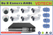 BỘ 8 CAMERA AHDL VDTECH DK-VD821.0AHDL